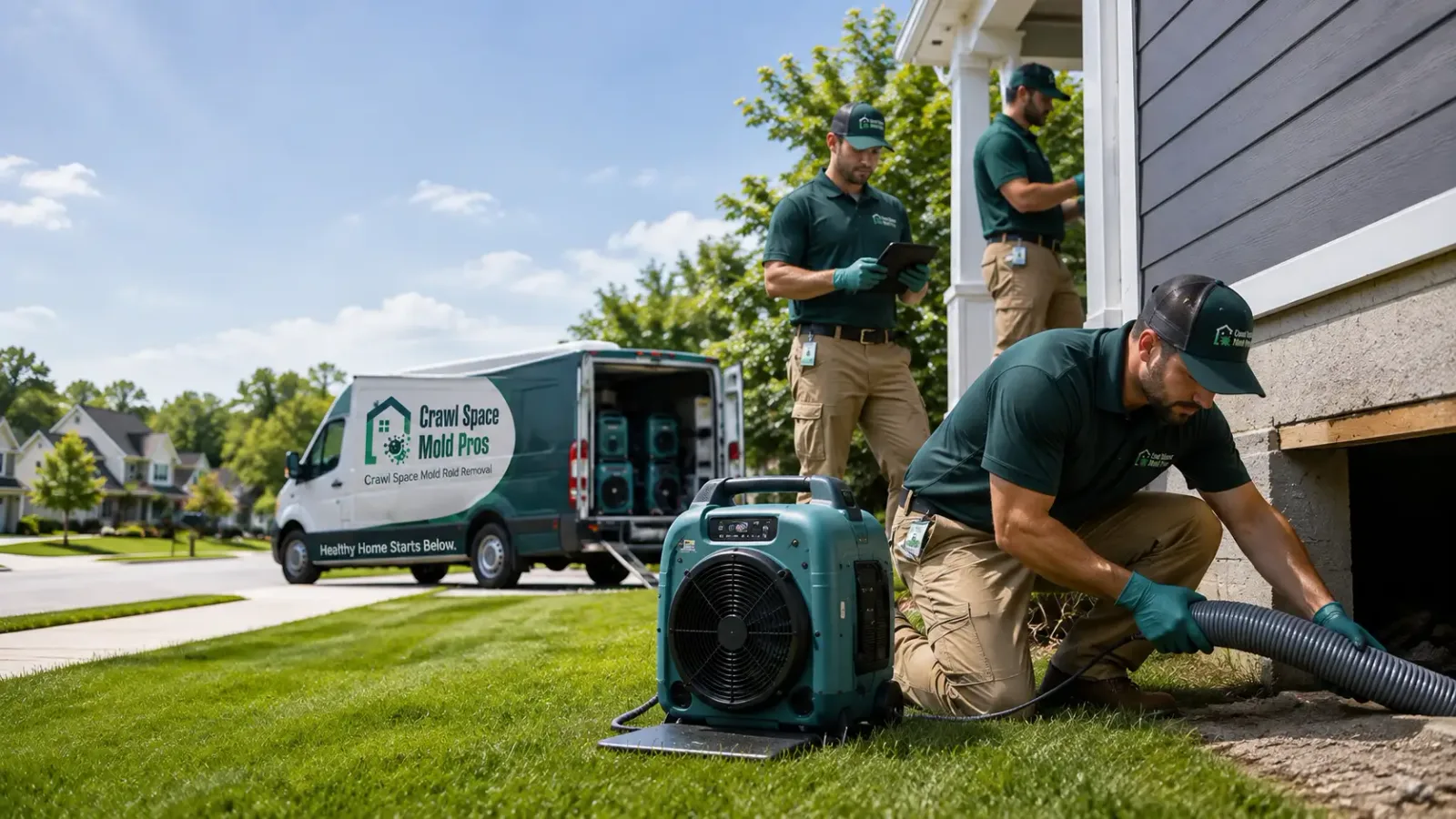 Crawl Space Mold Removal in New Roads, LA